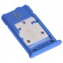 Vassoio della scheda SIM + vassoio della scheda SIM + vassoio della scheda micro SD per Samsung Galaxy M31S SM-M317 (blu)
