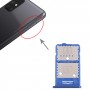 SIM Card Tray + SIM Card Tray + Micro SD Card Tray for Samsung Galaxy M31s SM-M317 (Blue)