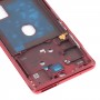 Middle Frame Bezel -levy, jossa lisävarusteet Samsung Galaxy S20 FE (punainen)
