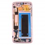 Original LCD-ekraan ja digiteerija Full Access Frame & Laadimisport Board & Helitugevuse nupp & Power Button for Galaxy S7 EDGE / G935F (roosa)