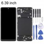 OLED Material LCD Screen and Digitizer Full Assembly with Frame for Samsung Galaxy A71 SM-A715(6.39 inch)(Black)