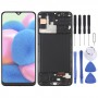 OLED Material LCD Screen and Digitizer Full Assembly with Frame for Samsung Galaxy A30S SM-A307 (Black)