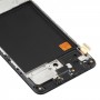 OLED-material LCD-skärm och digitizer Fullständig montering med ram för Samsung Galaxy A51 SM-A515 (6,36 tum) (svart)