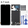 OLED Material LCD Screen and Digitizer Full Assembly with Frame for Samsung Galaxy A70 SM-A705 (6.7 inch)(Black)