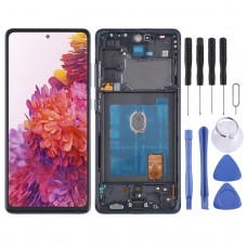 Original LCD Screen and Digitizer Full Assembly with Frame for Samsung Galaxy S20 FE SM-G780 (Blue)