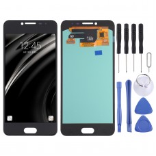 OLED Material LCD Screen and Digitizer Full Assembly for Samsung Galaxy C5 SM-C5000(Black)
