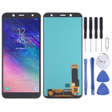 OLED материал LCD екран и цифровизатор Пълна монтаж за Samsung Galaxy A6 (2018) SM-A600