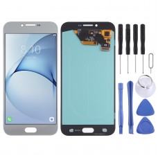 OLED მასალა LCD ეკრანი და Digitizer სრული ასამბლეის Samsung Galaxy A8 (2016) SM-A810 (ვერცხლისფერი)