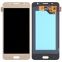OLED-material LCD-skärm och digitizer Fullständig montering för Samsung Galaxy J5 (2016) SM-J510 (guld)