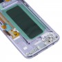 OLED материал LCD екран и цифровизатор Пълна монтаж с рамка за Samsung Galaxy S8 + SM-G955 (лилав)