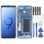 OLED MATERIAALI LCD-näyttö ja digitointikokoelma Frame kanssa Samsung Galaxy S9 + SM-G965 (sininen)
