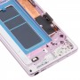 OLED-material LCD-skärm och digitizer Fullständig montering med ram för Samsung Galaxy Note9 SM-N960 (lila)