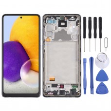 incell Material LCD Screen and Digitizer Full Assembly with Frame (Not Supporting Fingerprint Identification) for Samsung Galaxy A72 4G SM-A 