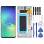 LCD Screen and Digitizer Full Assembly with Frame for Samsung Galaxy S10+(Silver)