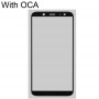 Lente de vidrio exterior de pantalla frontal con OCA Adhesivo ópticamente claro para Samsung Galaxy A6 (2018) / A600