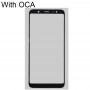 Obiettivo in vetro esterno a schermo frontale con adesivo otticamente chiaro OCA per Samsung Galaxy A6 +