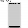 Передній екран зовнішній скляний об'єктив з OCA Оптично ясний клей для Samsung Galaxy A8 2018