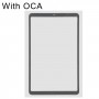 Стеклянный объектив переднего экрана с OCA оптически прозрачный клей для Samsung Galaxy Tab A 8,4 (2020) SM-T307 (черный)