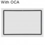 Lente de vidrio exterior de la pantalla frontal con OCA ópticamente claro adhesivo para Samsung Galaxy Tab S7 + SM-T970 (Negro)