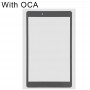 Стеклянный объектив переднего экрана с OCA Оптически чистый клей для Samsung Galaxy Tab A 8.0 (2019) SM-T290 (WiFi версия) (черный)