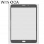 Front Screen Outer Glass Lens with OCA Optically Clear Adhesive for Samsung Galaxy Tab S2 8.0 LTE / T719(Black)