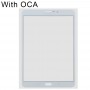 Obiettivo in vetro esterno a schermo frontale con Adesivo otticamente chiaro OCA per Samsung Galaxy Tab S2 8.0 LTE / T719 (bianco)