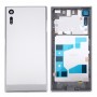 Back Battery Cover + Back Battery Bottom Cover + Middle Frame for Sony Xperia XZ (Silver)