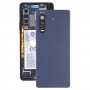 Couverture arrière de la batterie avec couvercle de la lentille de caméra pour Sony Xperia 5 II (bleu)