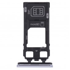 SIM Card Tray + SIM Card Tray / Micro SD Card Tray for Sony Xperia 1 / Xperia XZ4 (Grey)