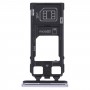 Plateau de carte SIM + plateau de carte SIM / plateau de carte micro SD pour Sony Xperia 1 / Xperia XZ4 (gris)