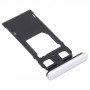 Sony XperiaのためのSIMカードトレイ+ SIMカードトレイ/マイクロSDカードトレイ1 / Xperia XZ4（シルバー）