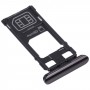 SIM-kortin lokero + mikro SD-korttilokero Sony Xperia 1 / Xperia XZ4 (musta)