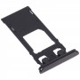 Vassoio della scheda SIM + Vassoio della scheda Micro SD per Sony Xperia 1 / Xperia XZ4 (nero)