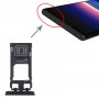 Tarjeta SIM Tray + Micro SD Tarjeta Bandeja para Sony Xperia 1 / Xperia XZ4 (Negro)