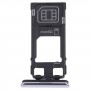 Vassoio della carta SIM + Vassoio per schede Micro SD per Sony Xperia 1 / Xperia XZ4 (Grigio)