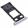 SIM Card Tray + Micro SD ბარათის უჯრა Sony Xperia 1 / Xperia XZ4 (რუხი)