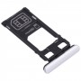 SIM-kortin lokero + mikro SD-korttilokero Sony Xperia 1 / Xperia XZ4 (hopea)
