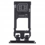 SIM Card Tray + Micro SD Card Tray for Sony Xperia 5 (Black)