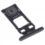 מגש כרטיס SIM + מיקרו כרטיס SD עבור Sony Xperia 5 (שחור)
