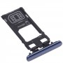 SIM-Karten-Tablett + Micro SD-Kartenablage für Sony Xperia 5 (blau)