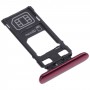 SIM卡托盘+ Micro SD卡托盘为索尼Xperia 5（红色）