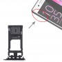 SIM-kortfack + Micro SD-kortfack för Sony Xperia X-prestanda (silver)