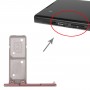 Vassoio della scheda SIM + vassoio della carta SIM per Sony Xperia Xa1 Ultra / Xperia XA1 (rosa)