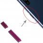Sony Xperia 5の電源ボタンと音量制御ボタン（紫）