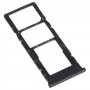 SIM Card Tray + SIM Card Tray + Micro SD Card Tray for Tecno Pouvoir 4 Pro / Pouvoir 4 LC7(Black)
