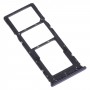 SIM Card Tray + SIM Card Tray + Micro SD Card Tray for Tecno Camon 12 Air CC6(Black)