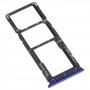 Vassoio della scheda SIM + vassoio della scheda SIM + vassoio della scheda micro SD per Tecno Camon 12 Air CC6 (blu)