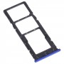SIM Card Tray + SIM Card Tray + Micro SD Card Tray for Tecno Camon 12 Air CC6(Blue)