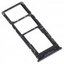 SIM Card Tray + SIM Card Tray + Micro SD Card Tray for Tecno Spark 5 Air KD6a(Black)