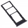 SIM-Karten-Tablett + SIM-Karten-Tablett + Micro SD-Karten-Tablett für Tecno-Funke 5 Air KD6A (schwarz)